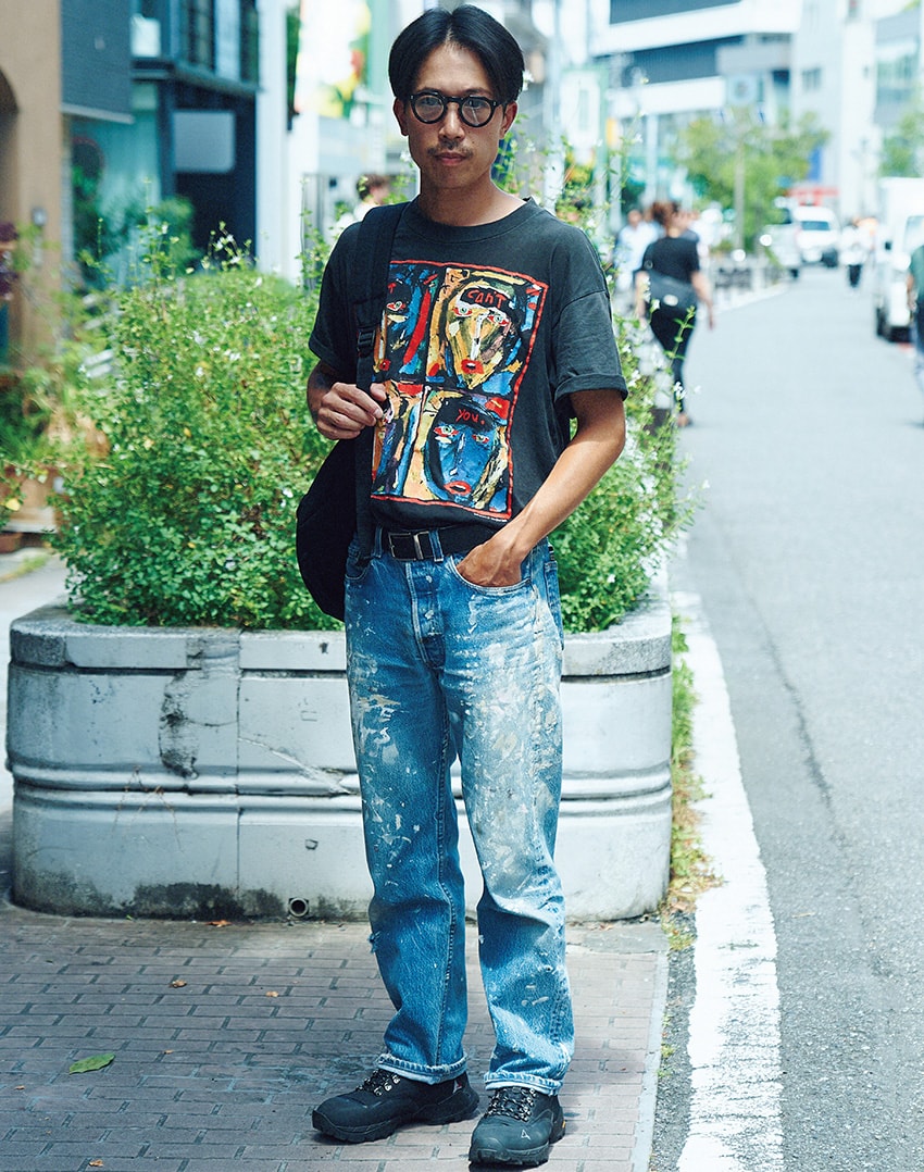 夏の脱マンネリは「ペイント加工パンツ」で！街角の3スタイルに見る