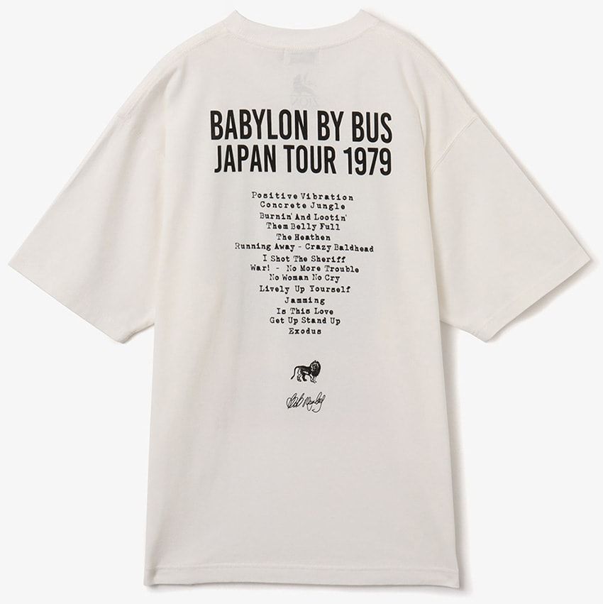 バックには当時のセットリストが！ボブ・マーリーの日本ツアーを彷彿させるTシャツがアトモスから - 6枚目の画像