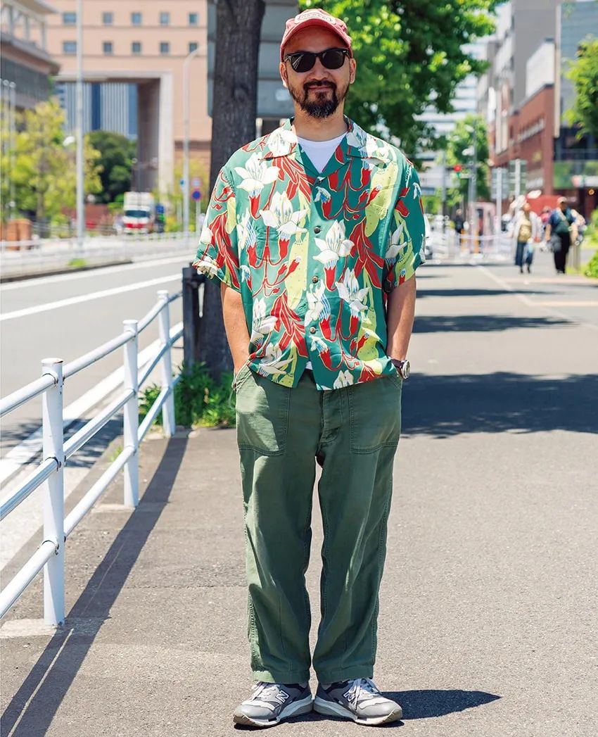 トレンドカラー、柄シャツ、ボーダーetc. 街の洒脱者が実践する「軽装が単調にならないコーデ術」 - 3枚目の画像