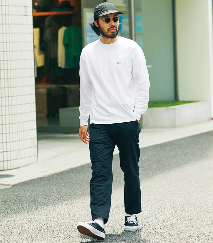 キャップは浅めに被る、アクセントは首かけポーチetc. スナップで発覚した小物使いの新常識 - 4枚目の画像