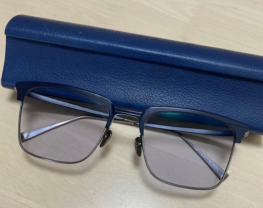 MASUNAGA WALDORF ネイビー 教場 木村拓哉着用モデル 増永眼鏡