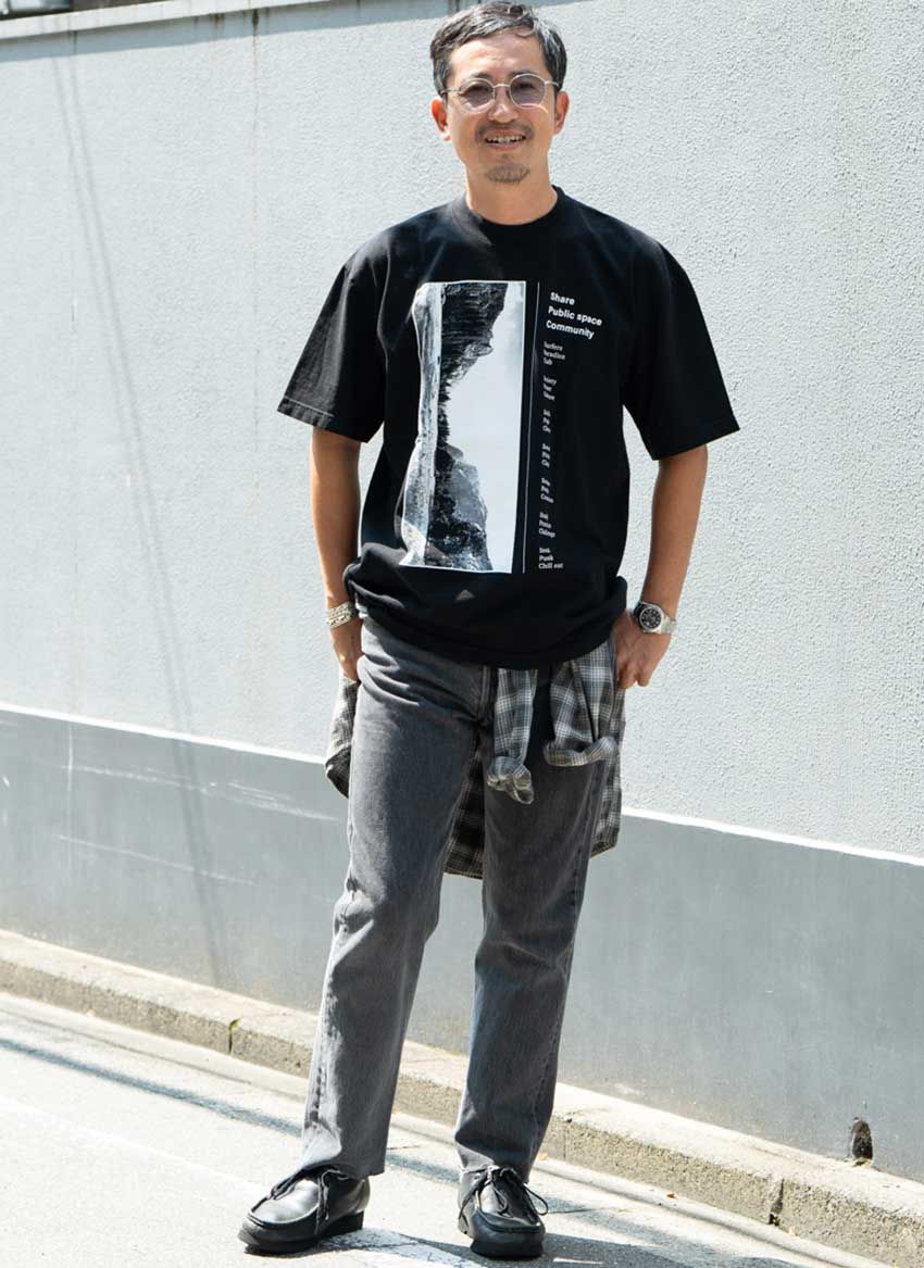 人気沸騰中のブラックデニム。リーバイス、グラフペーパー…こなれ感漂う3人のスナップ集 - 2枚目の画像