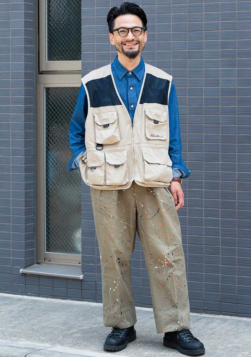 ベスト使いが上手い男たちの秋スタイル。愛用ブランドはダイワ ピア39、エディー・バウアーetc. - 4枚目の画像