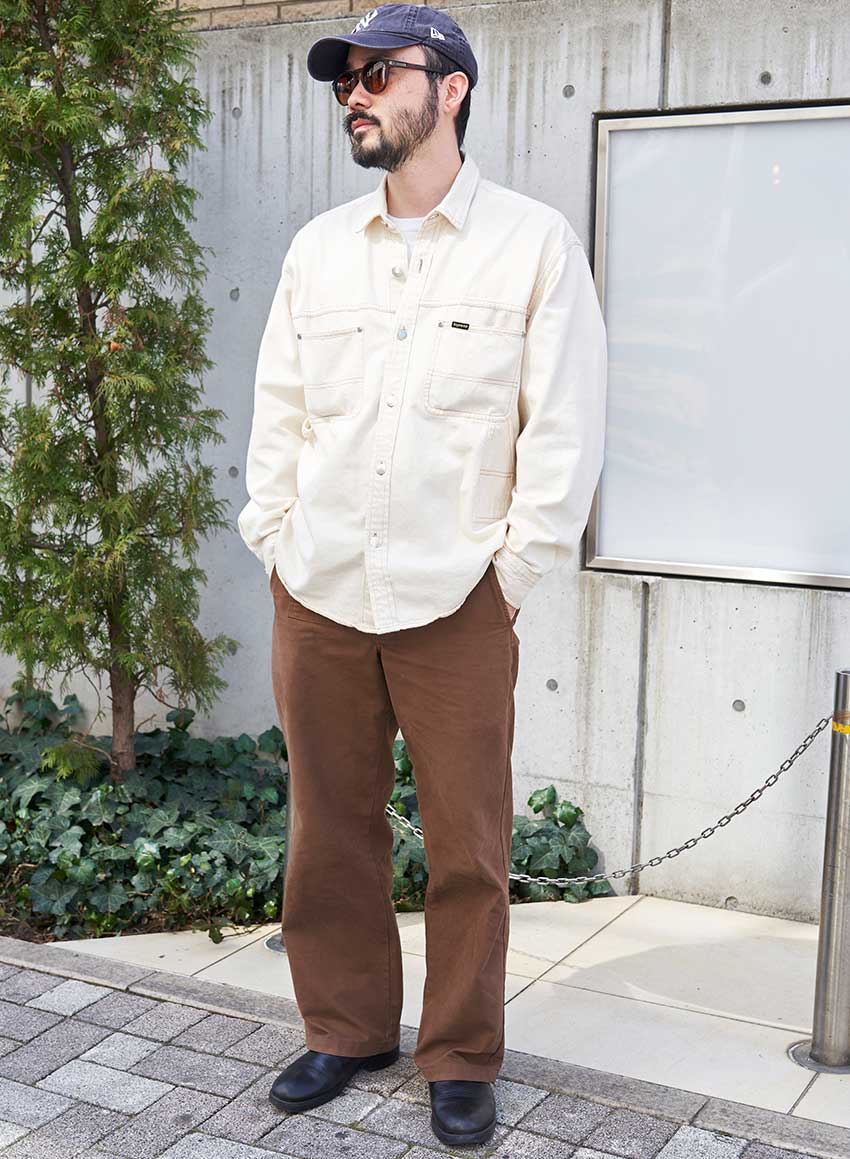 秋らしいブラウンを着こなしに効かせた男たちの3スタイル