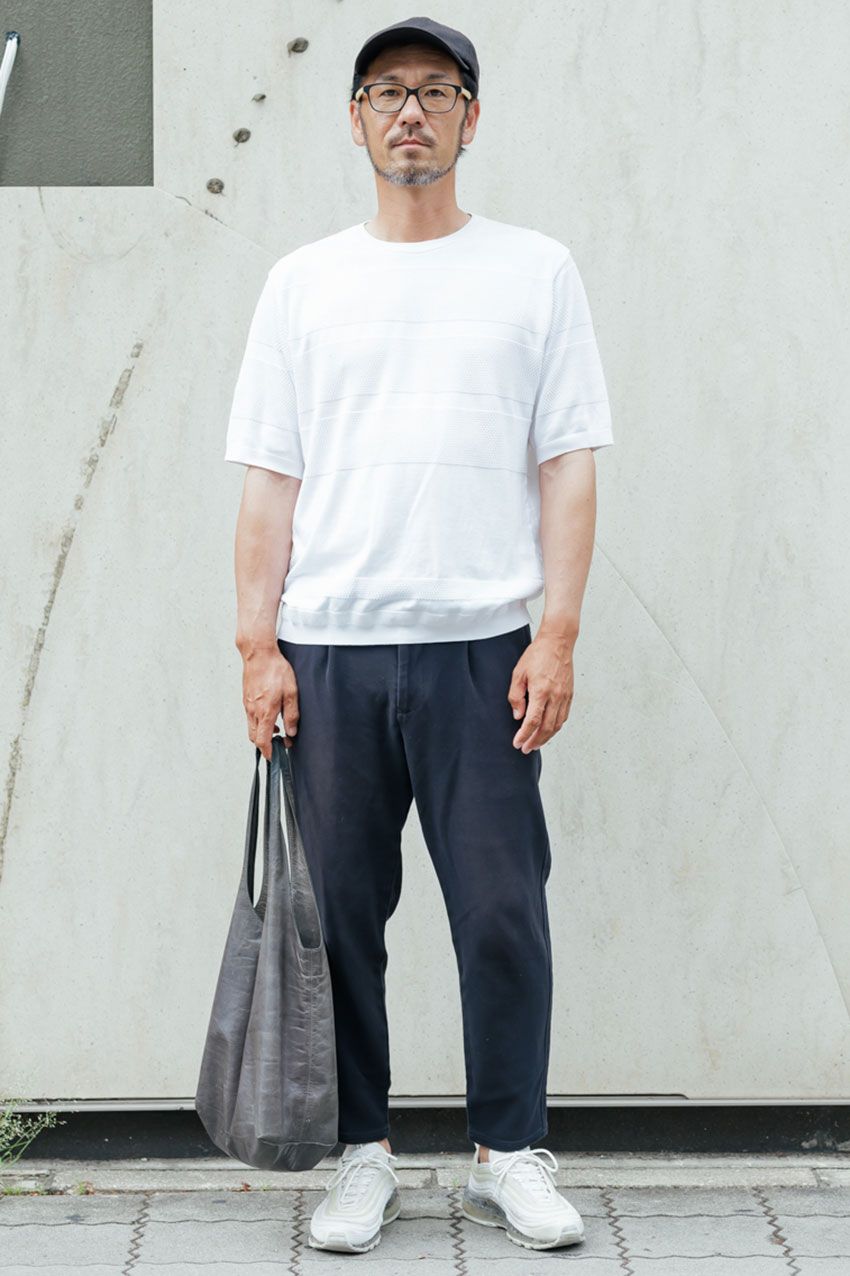 「10月なのにまだ暑い」そんな初秋を乗り切る“半袖ニット”コーデ好例を3人のスナップで - 2枚目の画像