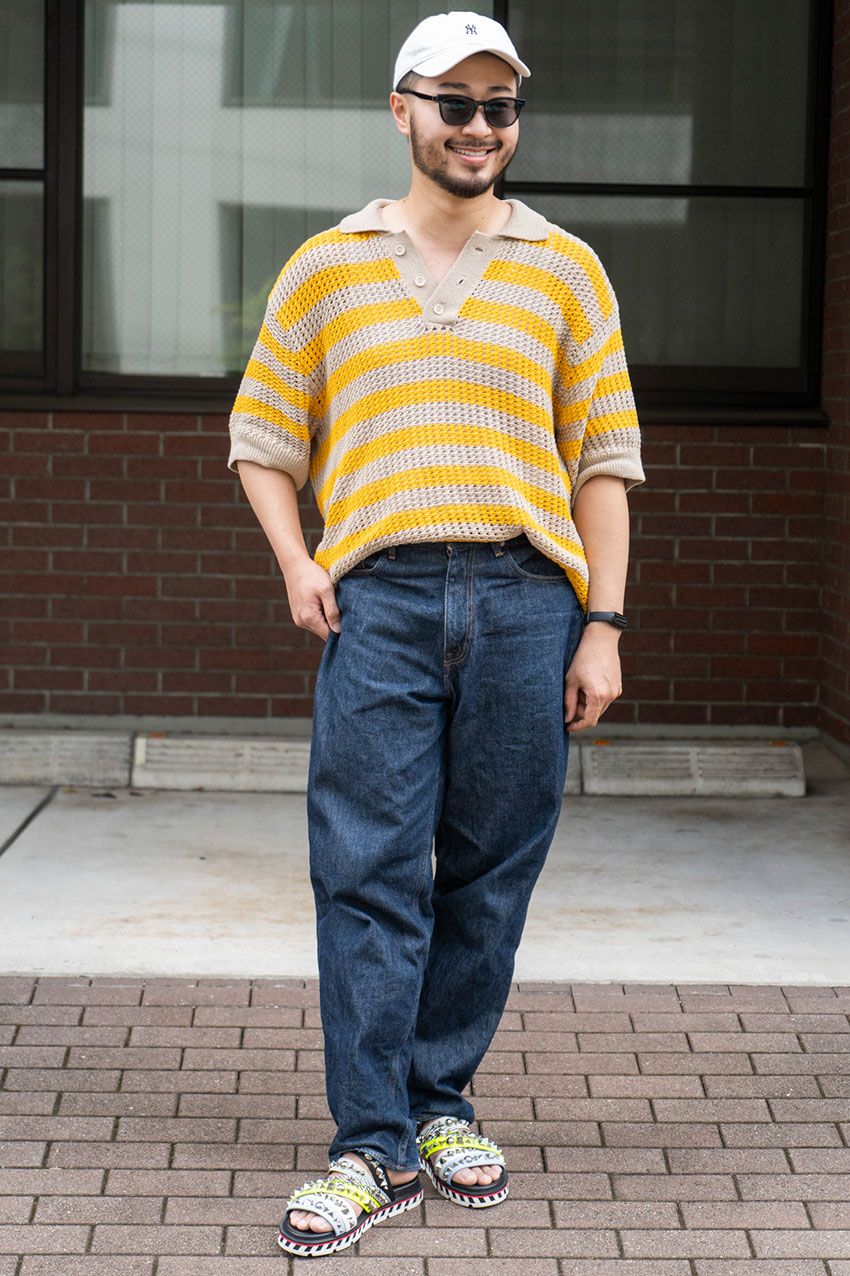 「10月なのにまだ暑い」そんな初秋を乗り切る“半袖ニット”コーデ好例を3人のスナップで - 4枚目の画像