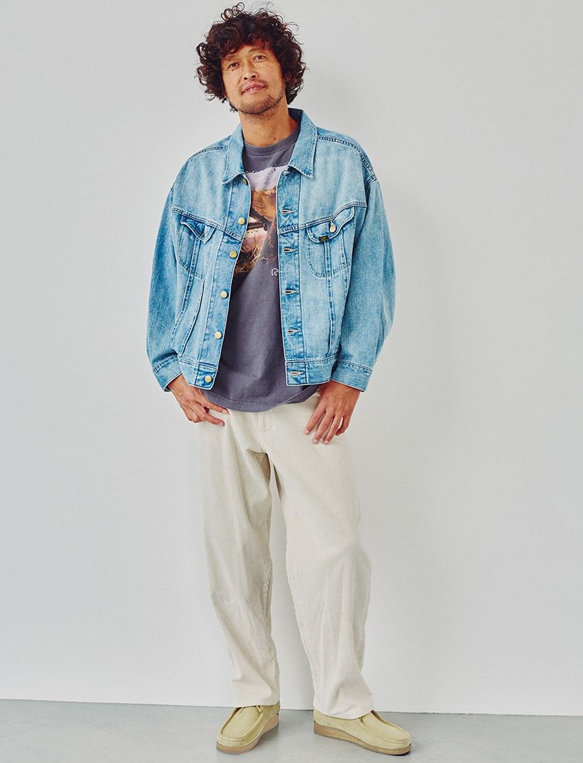 デニムは“季節の素材”で差をつけろ！モヘアにコーデュロイ、ベルベットも◎ - 1枚目の画像