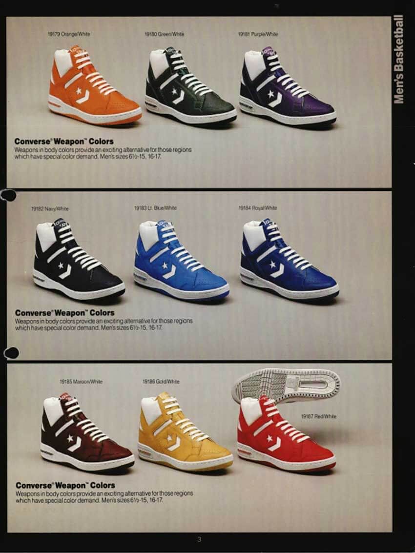 発売2年で400万足を売り上げた伝説スニーカー、コンバース「ウエポン」がリバイバル！ - 3枚目の画像