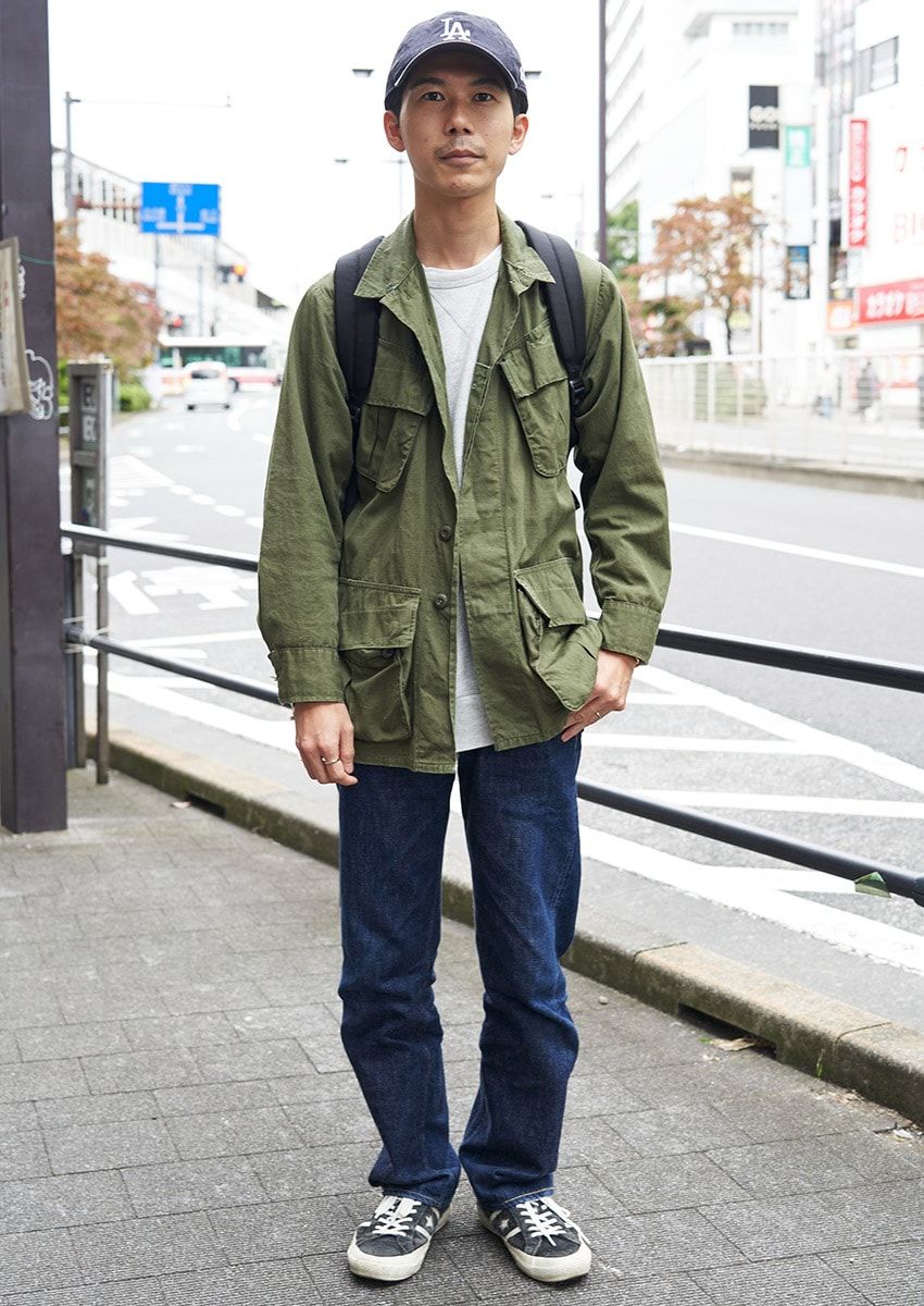 【30、40代】ミリタリーJKTはやはりカーキ支持者が多数！ 武骨だけど格好良い3人のコーデ例 - 7枚目の画像