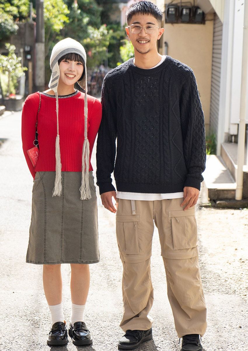 大人こそ「ストリート×丸首ニット」で。堅すぎずユルすぎない、いい塩梅の3スナップ - 2枚目の画像