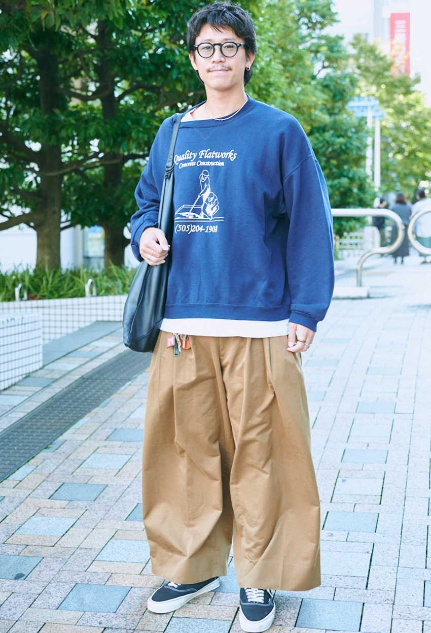 3人の洒落者が実践した「バギーパンツ」攻略法！ 極太でも“キチンと見え”するコーデ術 - 2枚目の画像