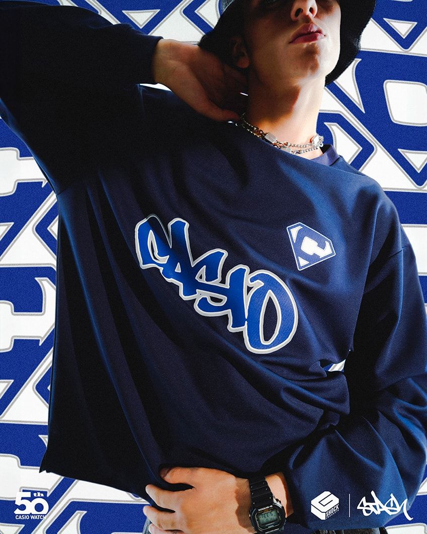 カシオ時計事業50周年を祝う“着るGショック”。新作はグラフィティ界の伝説「STASH」コラボ - 15枚目の画像