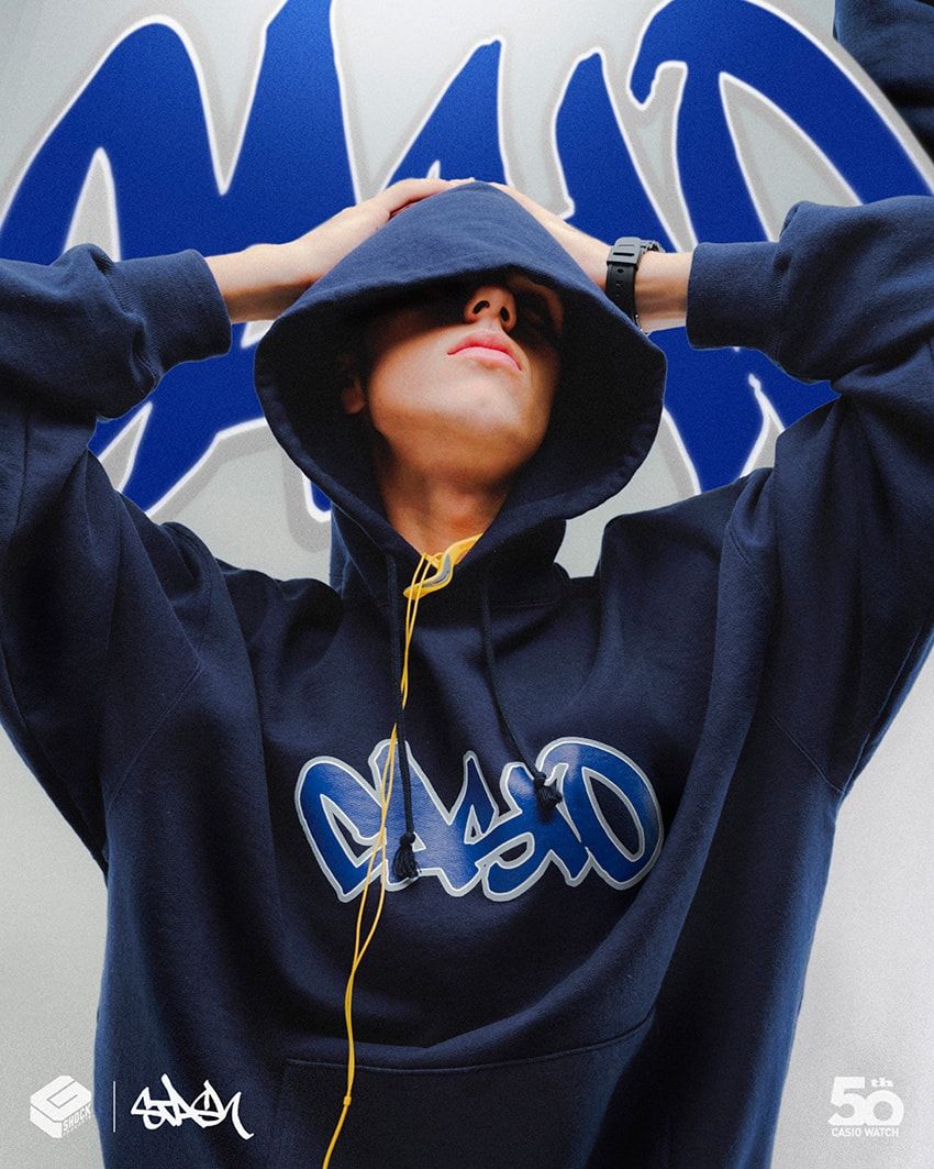 カシオ時計事業50周年を祝う“着るGショック”。新作はグラフィティ界の伝説「STASH」コラボ - 14枚目の画像