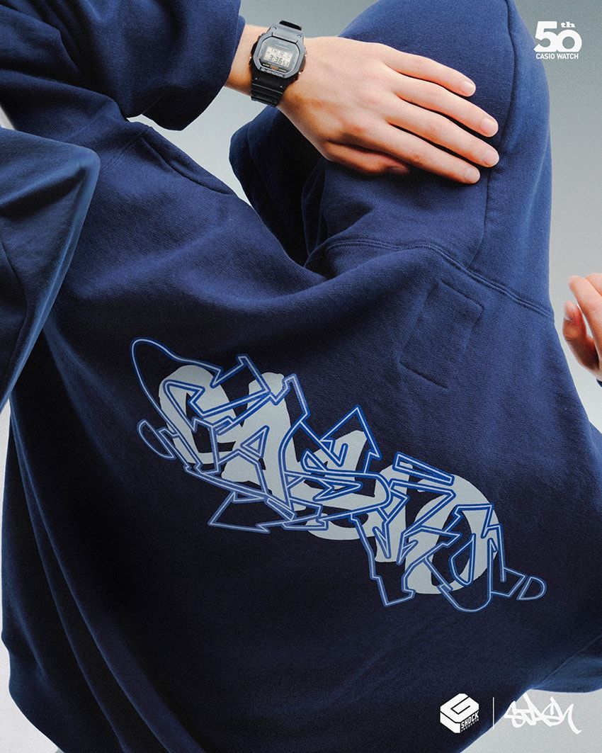 カシオ時計事業50周年を祝う“着るGショック”。新作はグラフィティ界の伝説「STASH」コラボ - 19枚目の画像