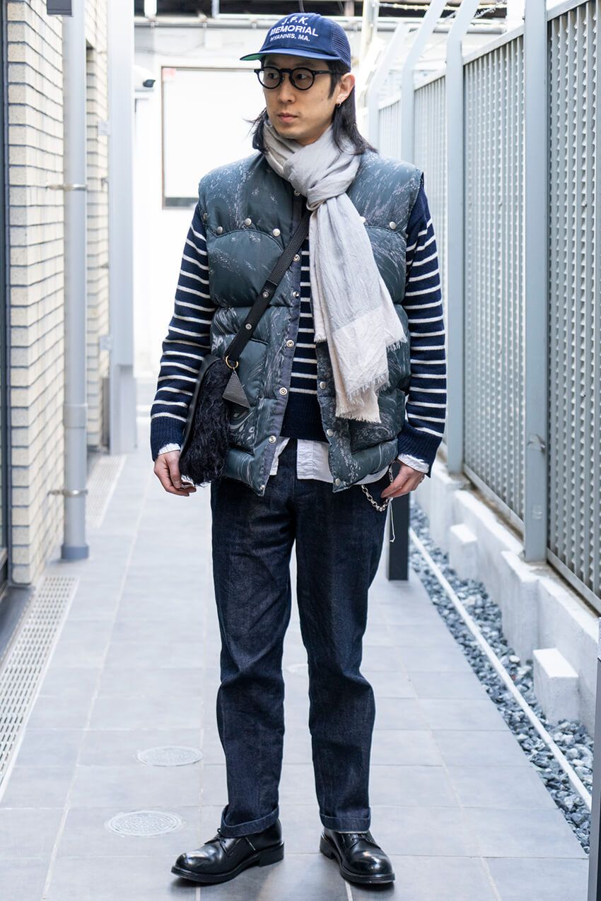 「ニットはボーダーでカジュアルに！」を体現した3人のスナップ。着こなしが洒落るコツ紹介 - 3枚目の画像