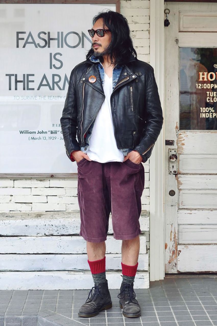 革ジャンコーデは「赤挿し」が正解！その理由を街角スナップで検証。成否の鍵は“用量” - 7枚目の画像