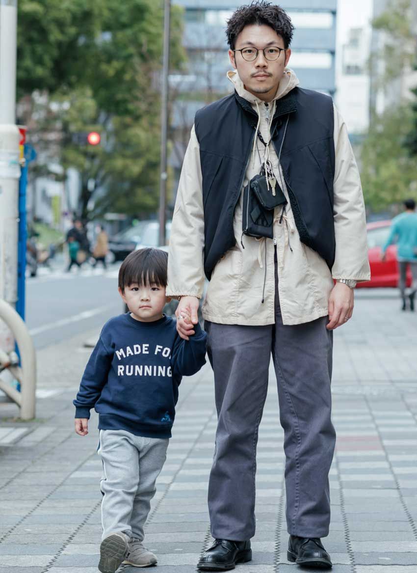 黒ベストが似合う3人のコーデ。愛用ブランドはダイワ ピア39、古着etc. - 5枚目の画像