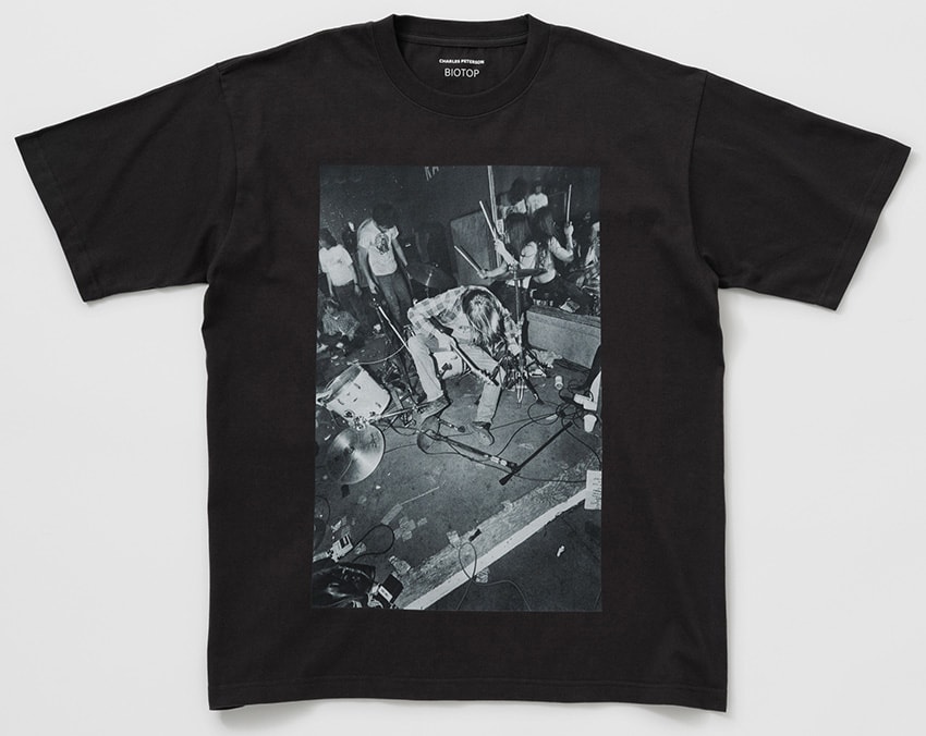 Charles Peterson for BIOTOP カートコバーン T LAで撮ったカート・コバーンのフォトを使用したTシャツが