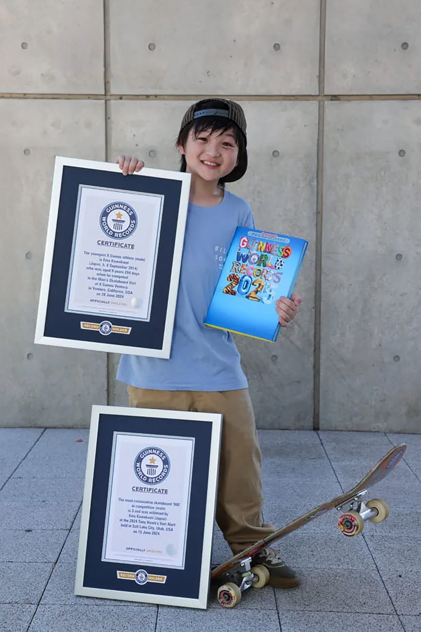 X Gamesにも出場。小学4年生の天才スケーターが、3つのギネス世界記録™を樹立！ - 3枚目の画像