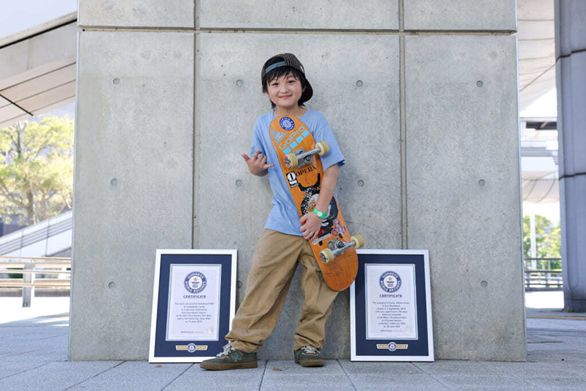 X Gamesにも出場。小学4年生の天才スケーターが、3つのギネス世界記録