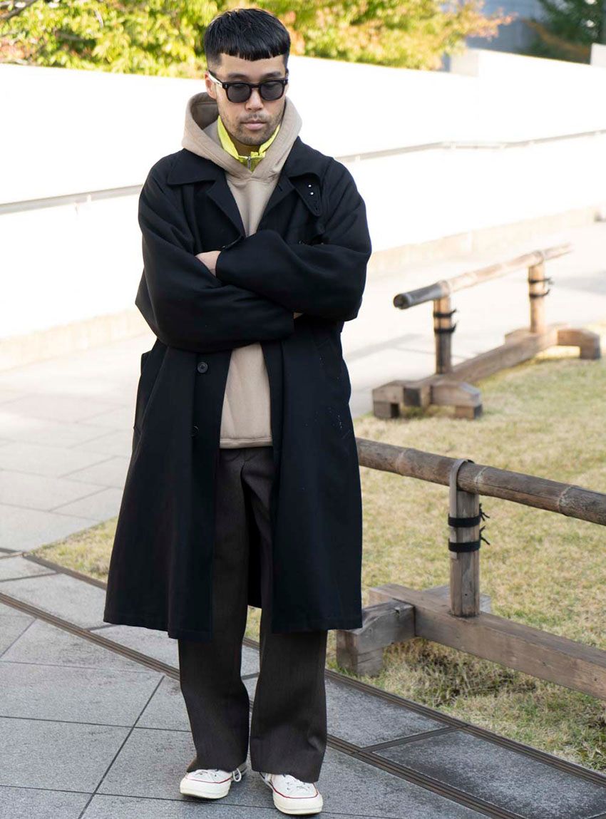 ロングコートでもお利口になりすぎない、ハズし上手な3人のコーデ集 - 8枚目の画像