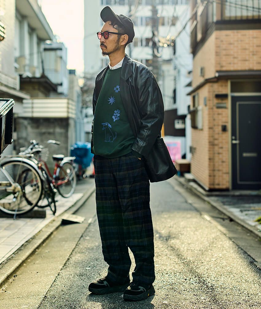 チェックパンツをパジャマに見せない。ポイントはトップスとのカラーリンク！ - 6枚目の画像