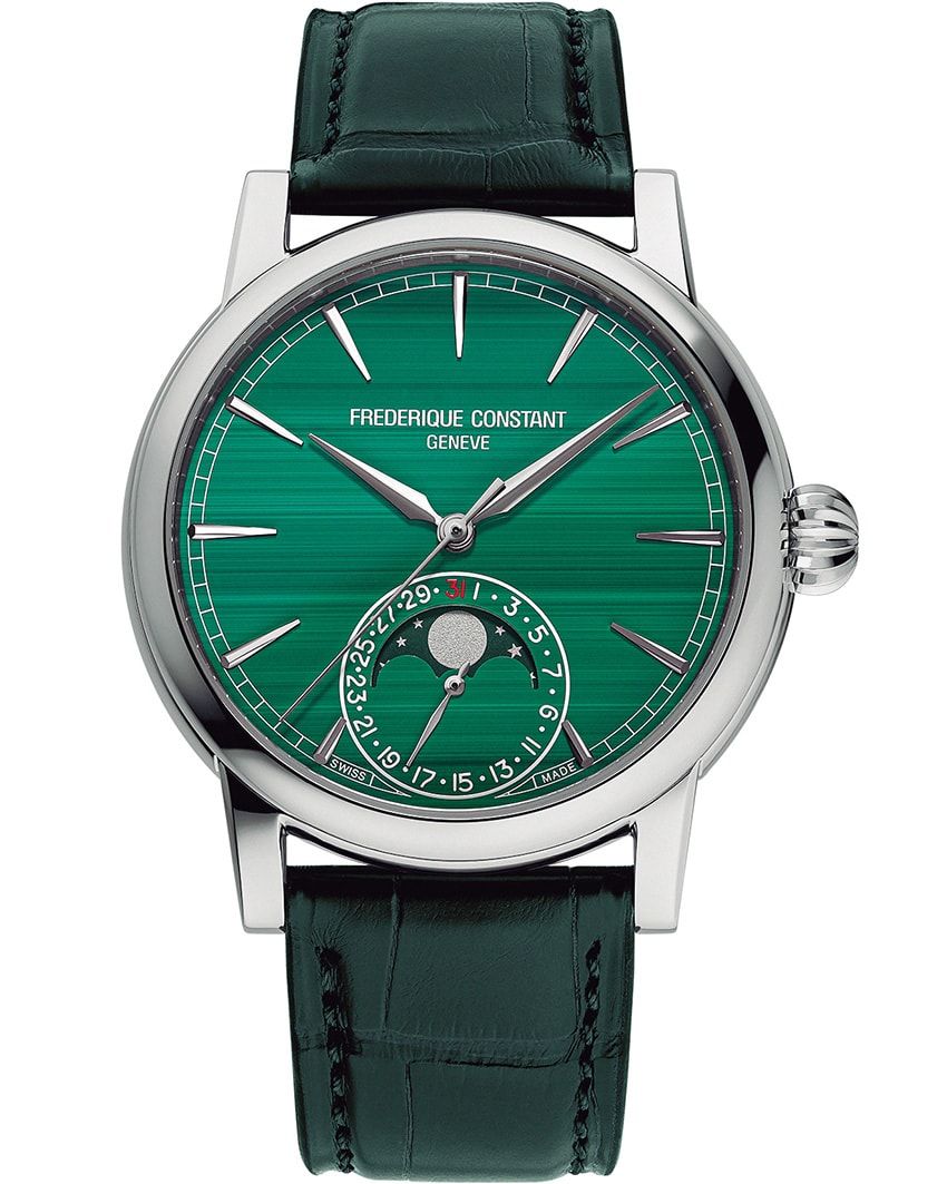 世界限定36本。　K18WGケース、40mm径、自動巻き。495万円／フレデリック・コンスタント　0570-03-1988