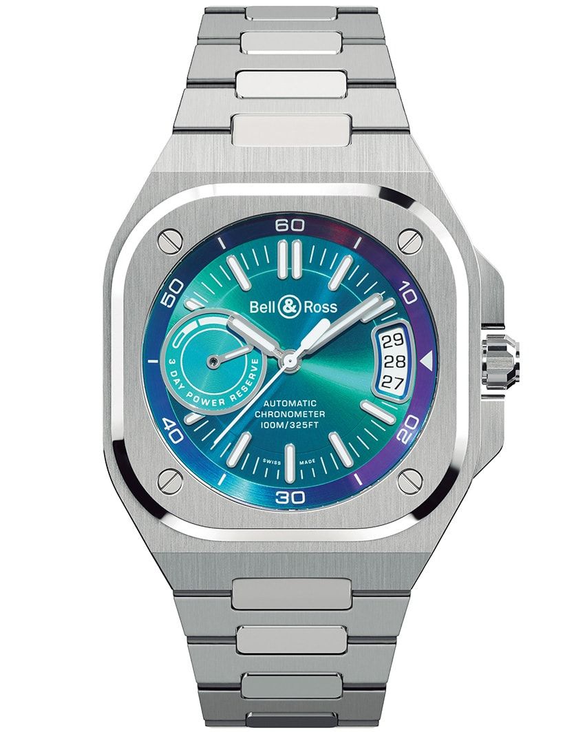 SSケース、縦41×横41mm、自動巻き。122万1000円/ベル&ロス(ベル&ロス 銀座ブティック 03-6264-3989)