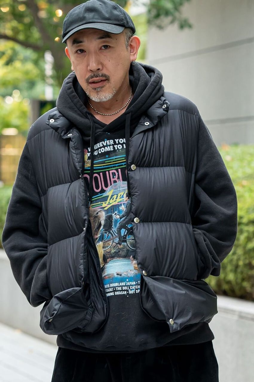 「コモリ」「ノア」「ポータークラシック」着ぶくれなく洒落て見えるダウン・中綿ベストのコーデ案 - 2枚目の画像