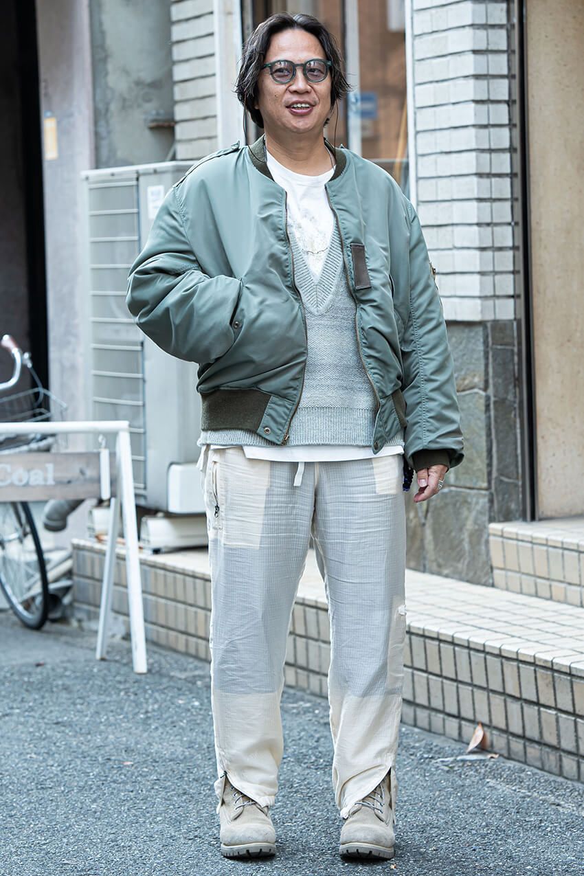 「MA-1」「L-2B」のコーデ術。街角スナップに学ぶ、野暮ったくならないひとつの極意 - 1枚目の画像