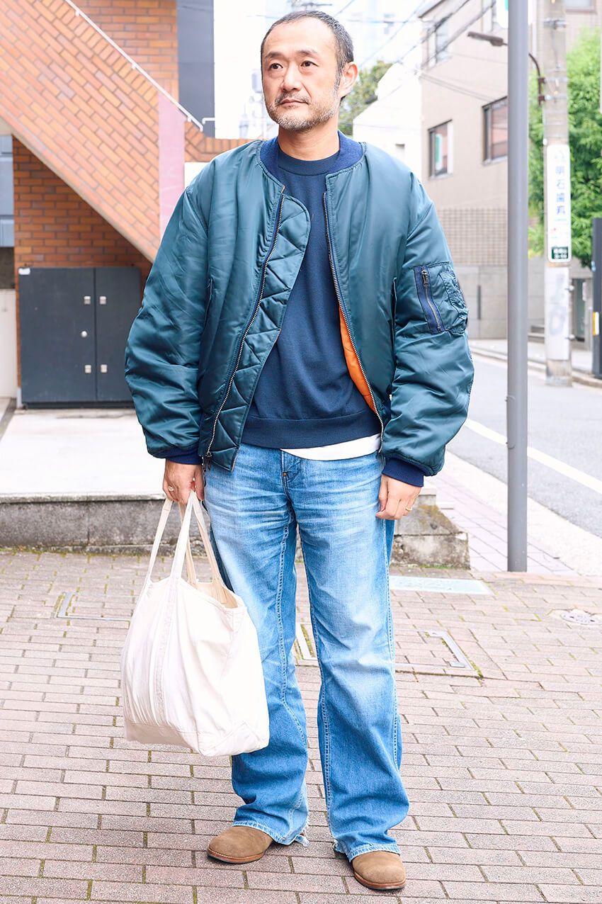 「MA-1」「L-2B」のコーデ術。街角スナップに学ぶ、野暮ったくならないひとつの極意 - 3枚目の画像