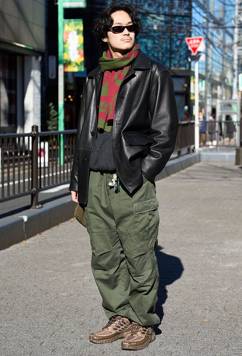 古着レザージャケットは「サロモン」でハズす！革×テッキーの意外な好相性をスナップで - 5枚目の画像