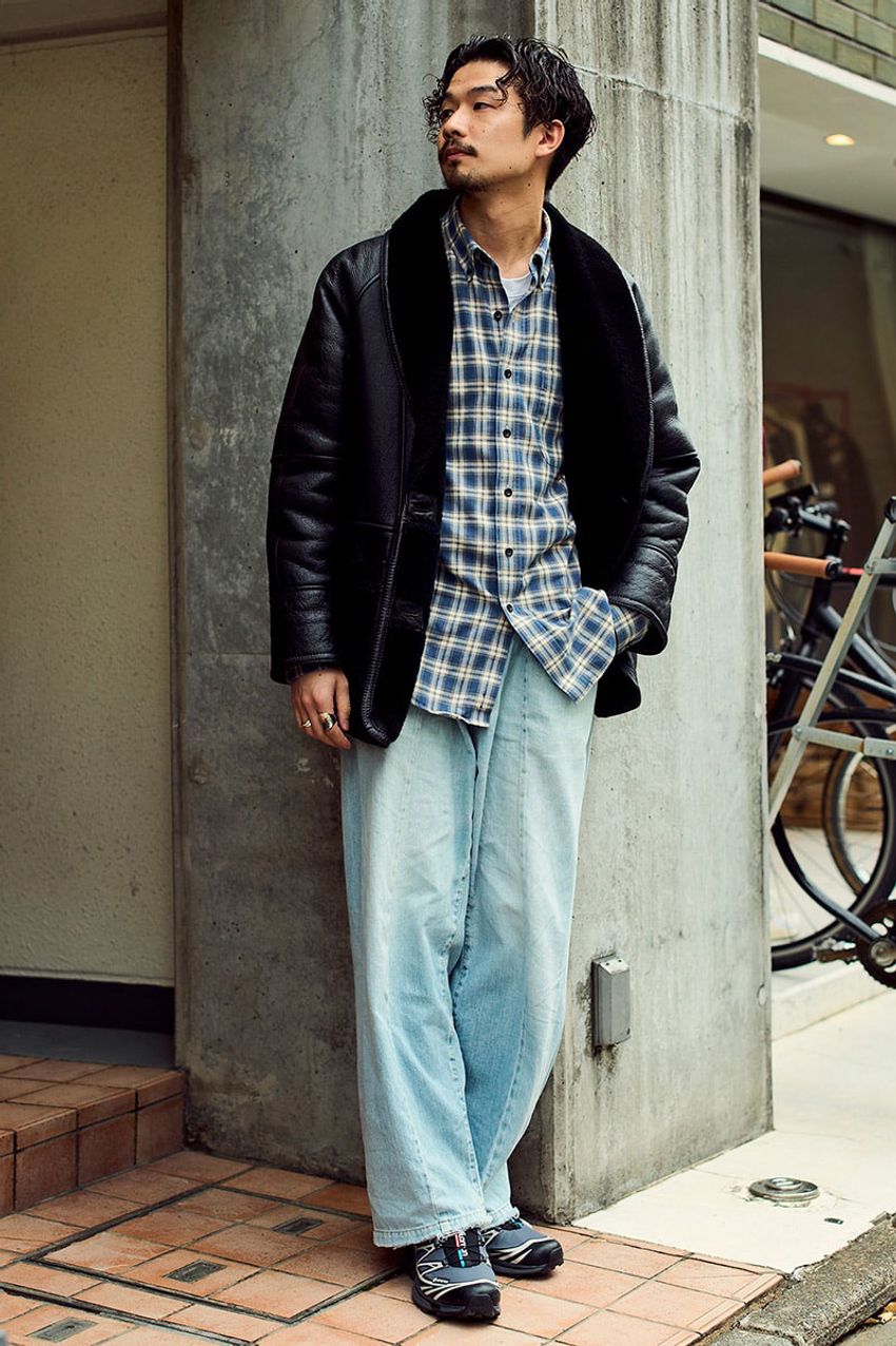 古着レザージャケットは「サロモン」でハズす！革×テッキーの意外な好相性をスナップで - 2枚目の画像