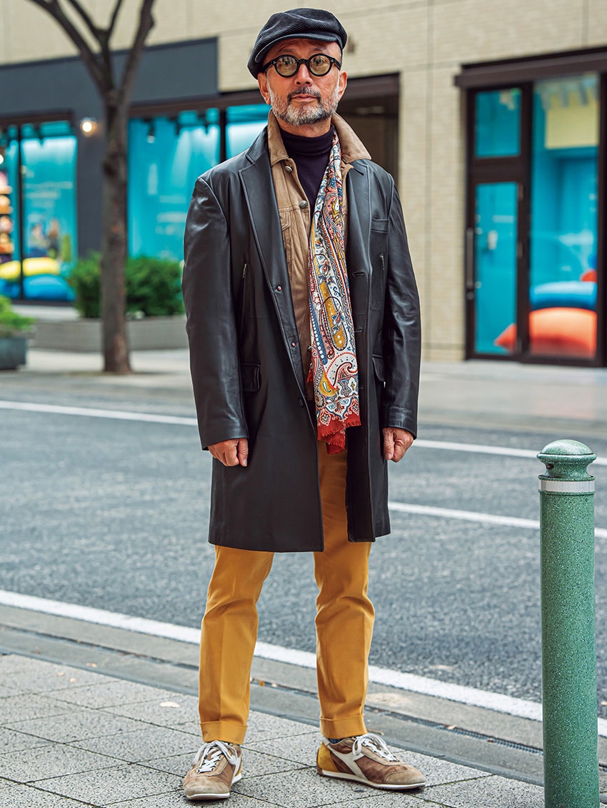 レザーで“脱アメカジ”を街角でも多数目撃！往年スタイルをアップデート