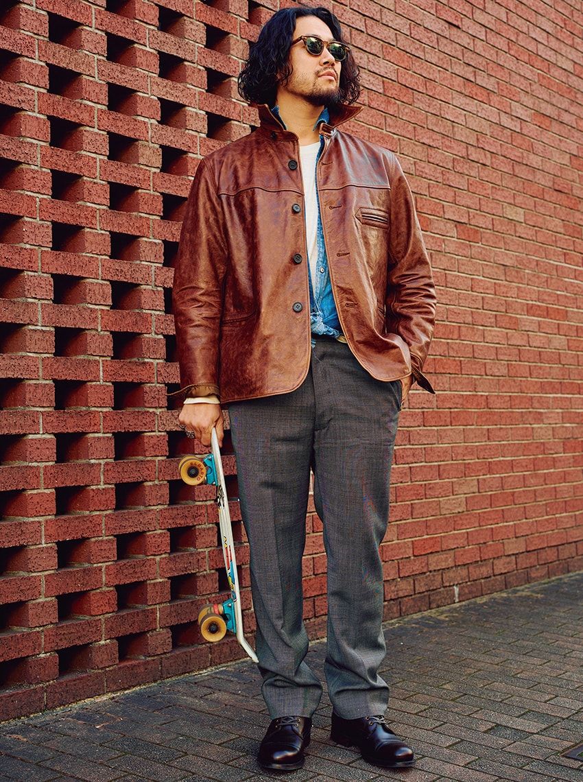 レザーで“脱アメカジ”を街角でも多数目撃！往年スタイルをアップデートした13名の洒脱者たち - 5枚目の画像