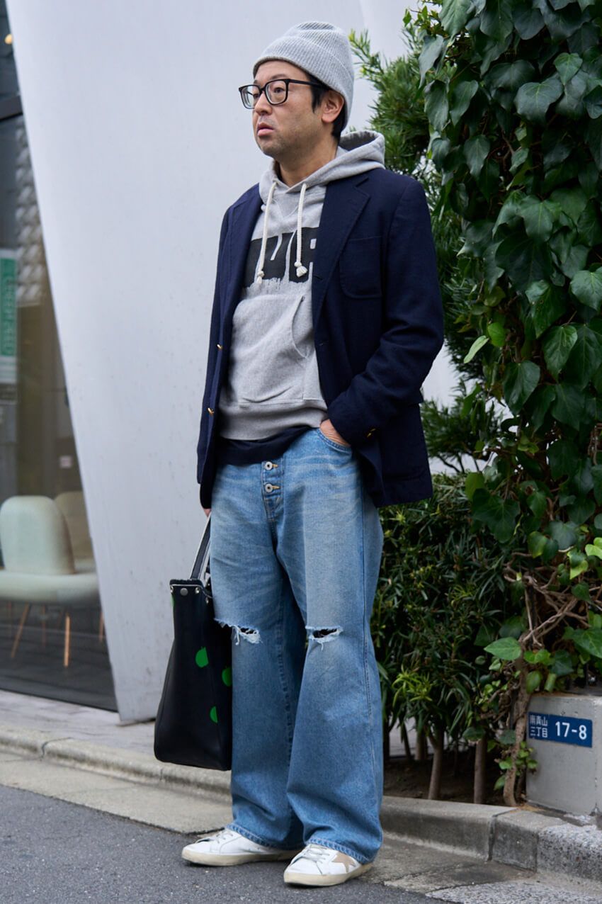 「テーラードジャケット」はアウター感覚で！大人の“着崩しテク”を街角の洒落者3名に学ぶ - 1枚目の画像