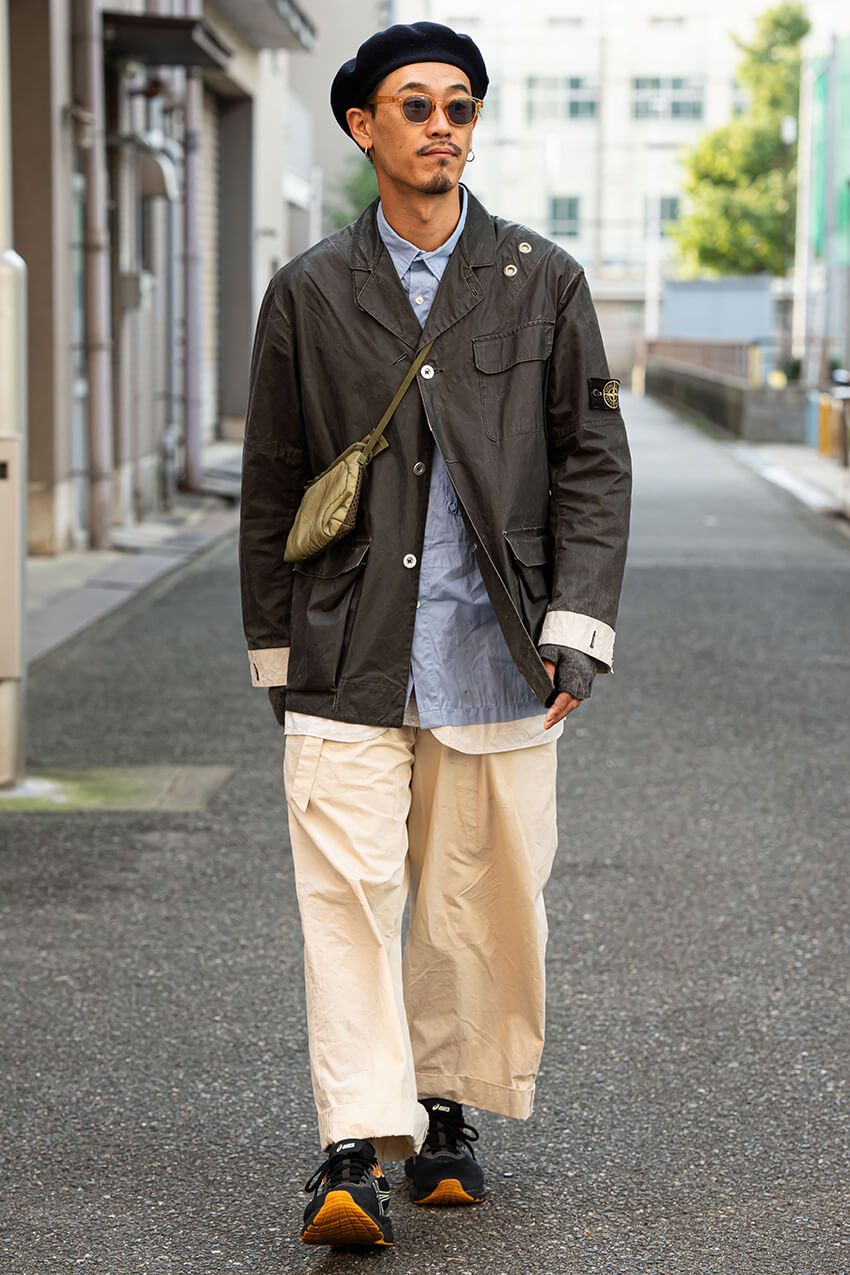 左袖で輝く"コンパスローズ"。「ストーンアイランド」のアウターを選んだ街角の洒落者たち - 7枚目の画像