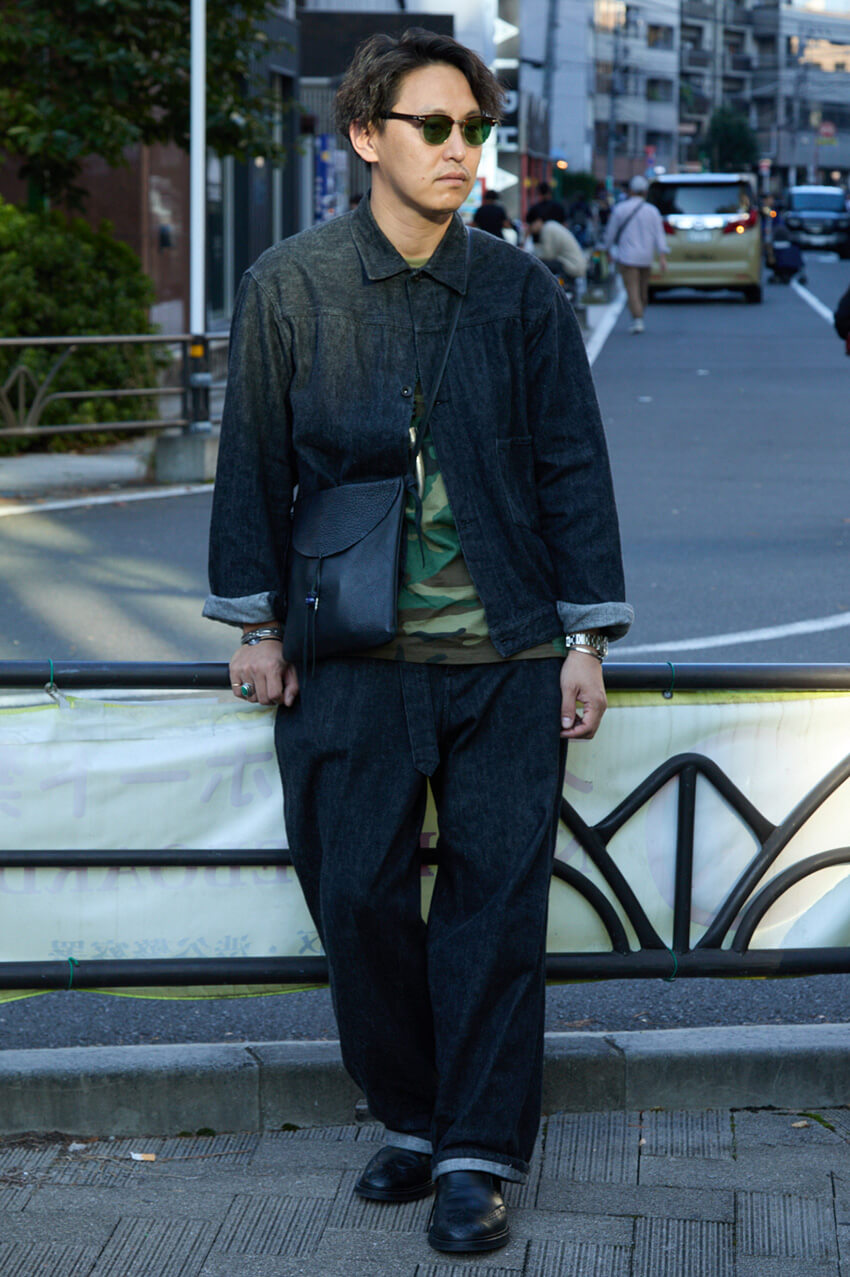スナップオン　デニムセットアップ【BLACK】 スナップオンデニムセットアップ【BLACK】