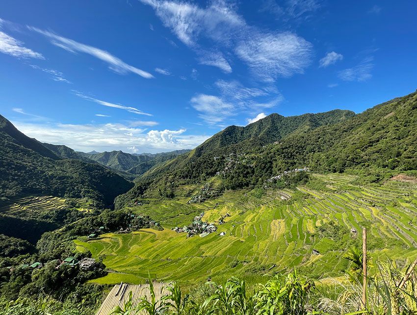 バダット村の全景。