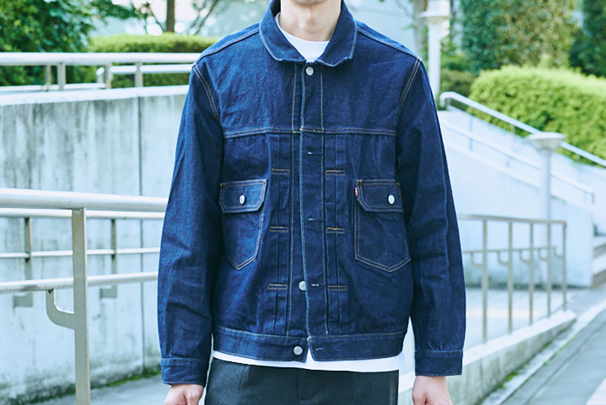 グリーンライツ　リーバイス　1st デニムジャケット リーバイス「1st」か「2nd」。Gジャンをカーディガン的に取り入れた