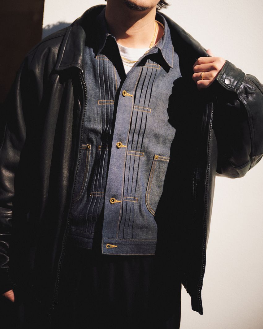 「19SO」鈴木真悟さんのプライベートに突撃パパラッチ！リアル私服はレザー古着、Gジャンetc. - 7枚目の画像