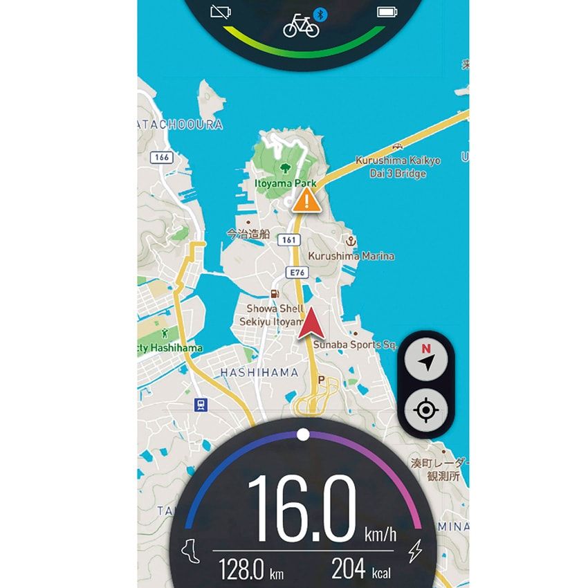 スマホアプリと連携し、アシストレベルを細かく設定したり、急発進の抑制も可能。自動でアシストレベルを調節するAIモードも搭載。安全運転マップを表示させたりと、拡張性高し。