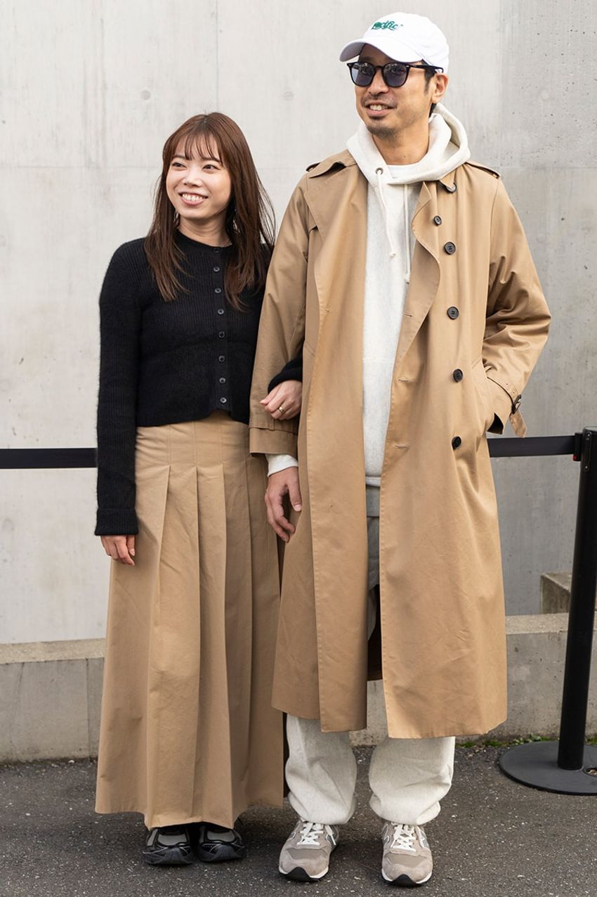 みんなが実践してた春の「スウェット」コーデ。ロングコートを羽織ってメリハリを - 2枚目の画像