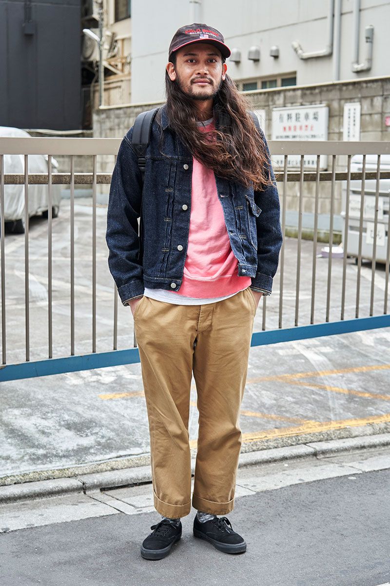 Gジャン、パンツ＝ともにダブルアールエル