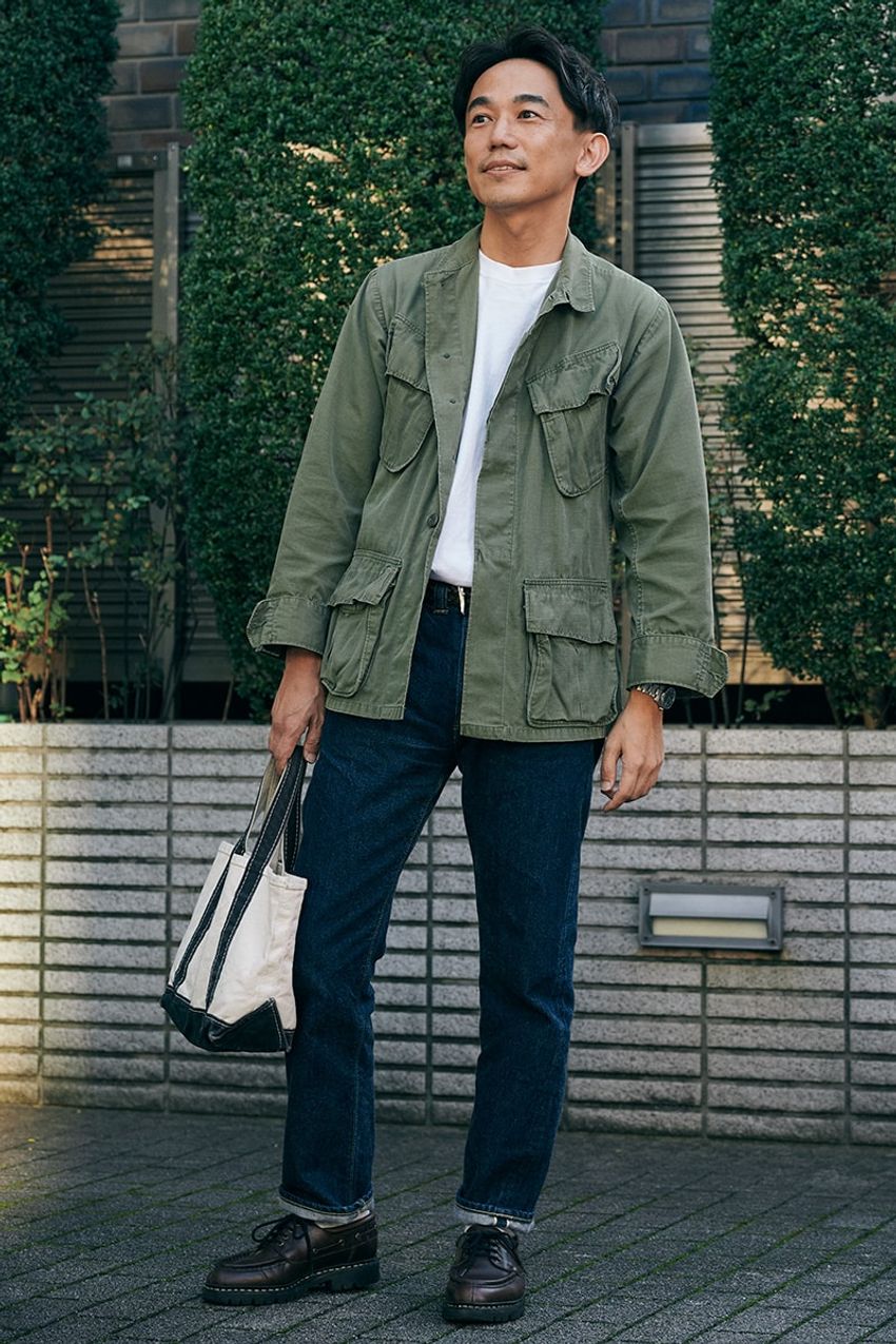 白T合わせで格好いい“軽快アウター”3選！ Gジャン、ベージュコート、ミリタリージャケット - 5枚目の画像