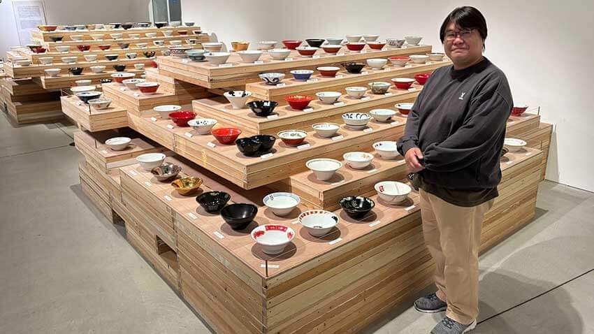 日本全国行脚して集めた「ラーメンどんぶり展」が開催中。500個集めた