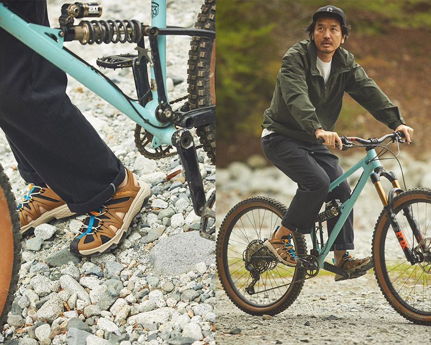 サンダル1万4300円、ジャケット1万6500円、キャップ3960円／すべてコロンビア（コロンビアスポーツウェアジャパン