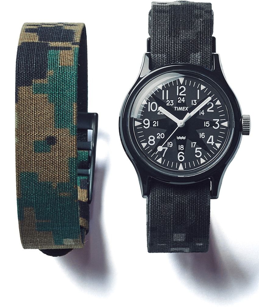 レジンケース、36mm径、クオーツ。2万9900円／タイメックス × GDC（GDC 代官山店　080-4153-2623）