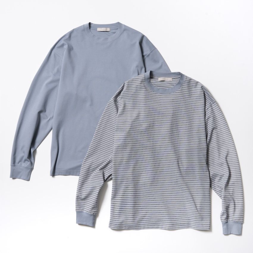 （写真左から）ロンT 4990円、ロンT 4990円／ともにアンフィーロ（オンワード樫山 03-5476-5811）