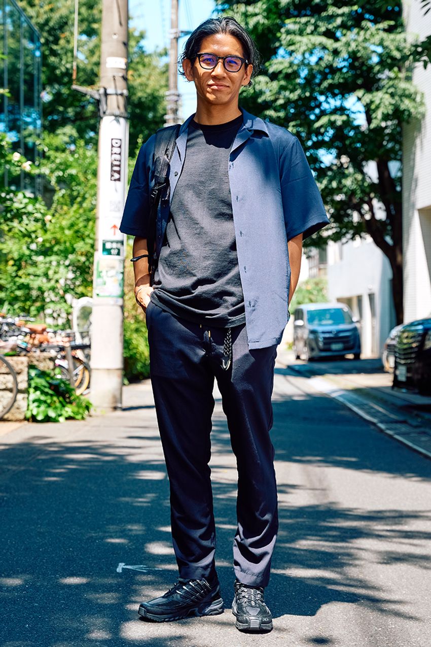 グラフペーパーの“深ネイビー”は大人見えする優秀アイテム！シャツ、Tシャツで取り入れてみた - 5枚目の画像